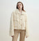 "Rachel" frost - smudged two - tone sheepskin lapel coat - variant_title