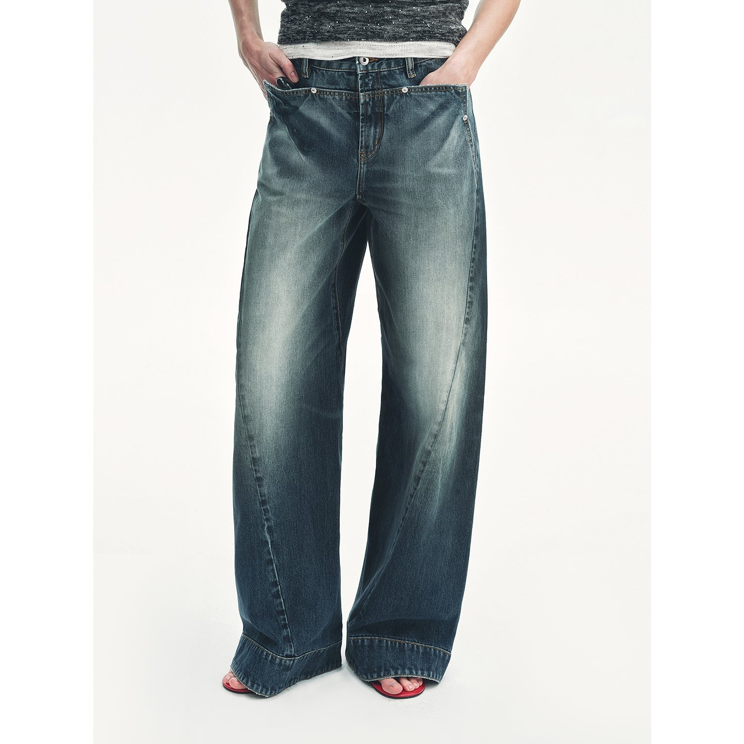 "Street Moments" Deconstructed Scimitar Straight Jeans Summer - variant_title