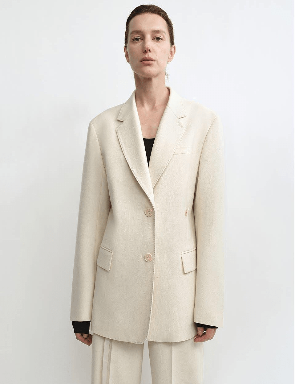 THE ARTM Australian Merino Wool Oversized Suit Set - Wrinkle - Resistant Blazer & Trousers - variant_title