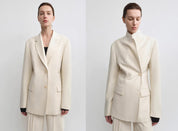 THE ARTM Australian Merino Wool Oversized Suit Set - Wrinkle - Resistant Blazer & Trousers - variant_title