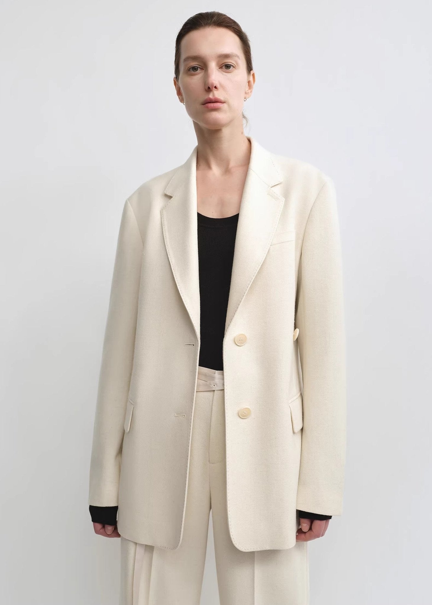 THE ARTM Australian Merino Wool Oversized Suit Set - Wrinkle - Resistant Blazer & Trousers - variant_title