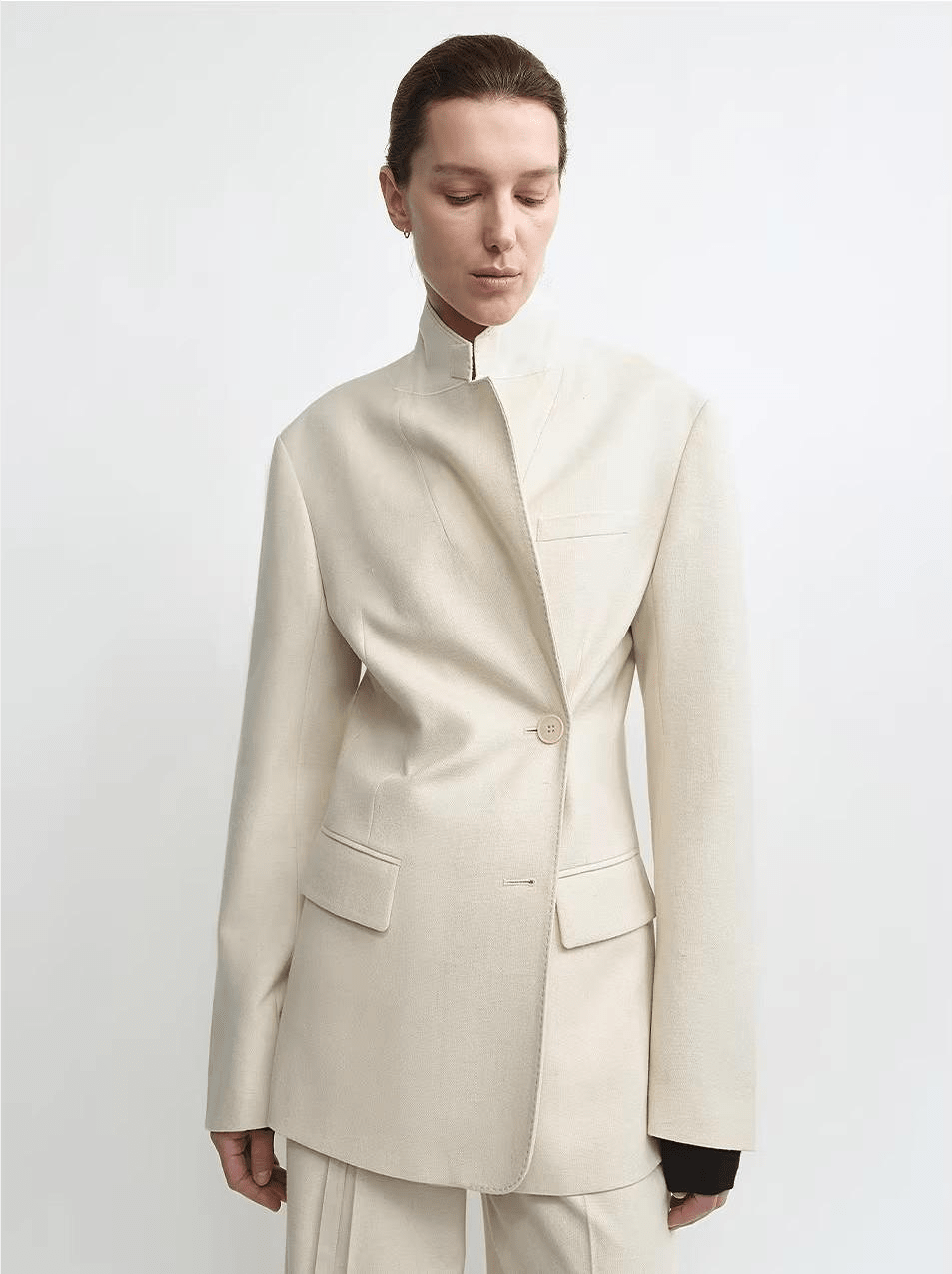 THE ARTM Australian Merino Wool Oversized Suit Set - Wrinkle - Resistant Blazer & Trousers - variant_title