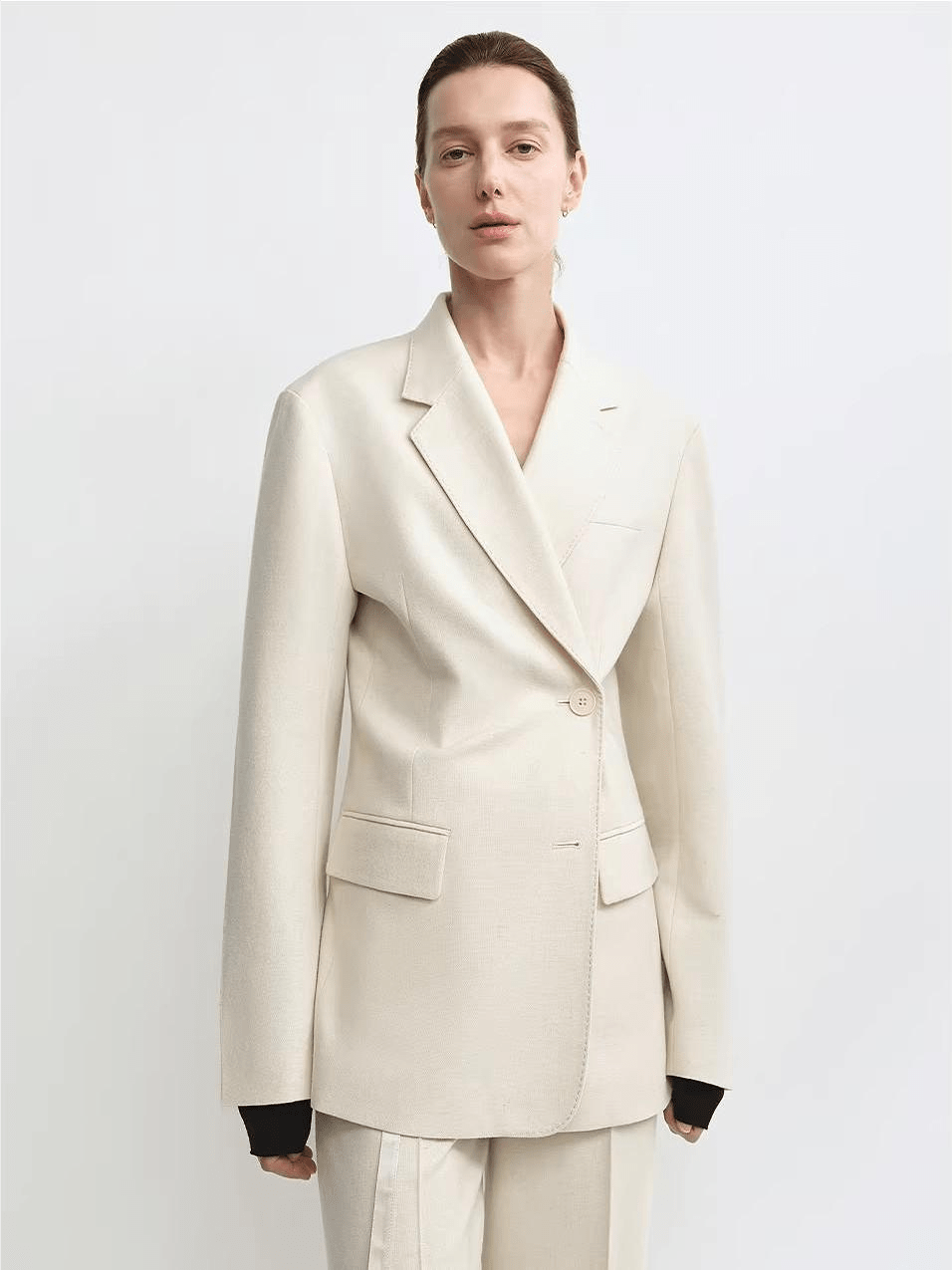 THE ARTM Australian Merino Wool Oversized Suit Set - Wrinkle - Resistant Blazer & Trousers - variant_title