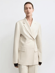 THE ARTM Australian Merino Wool Oversized Suit Set - Wrinkle - Resistant Blazer & Trousers - variant_title