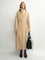 THE ARTM Women's Alpaca Wool Blend Coat - A - Line Lapel Long Coat "Architectural Grace" - variant_title