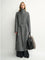 THE ARTM Women's Alpaca Wool Blend Coat - A - Line Lapel Long Coat "Architectural Grace" - variant_title
